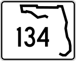 Straßenschild der Florida State Route 134