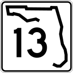Straßenschild der Florida State Route 13
