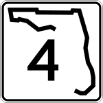 Straßenschild der Florida State Route 4