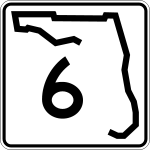 Straßenschild der Florida State Route 6