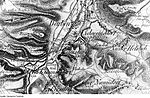 Historische Karte mit Deuben, Niederhäslich und Schweinsdorf