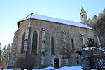 Kath. Filialkirche, Heiligblutkirche (Maria unter dem Berg) und Reste des ehem. Klosters
