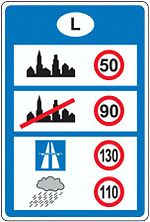 Geschwindigkeitsbegrenzungen im Großherzogtum Luxemburg