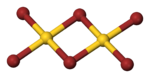 Strukturformel des dimeren Gold(III)-bromids
