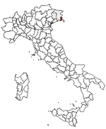Lage der Provinz Gorizia innerhalb Italiens