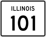 Straßenschild der Illinois State Route 101
