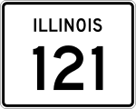 Straßenschild der Illinois State Route 121