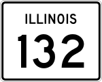 Straßenschild der Illinois State Route 132