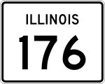 Straßenschild der Illinois State Route 176