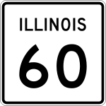 Straßenschild der Illinois State Route 60