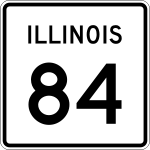 Straßenschild der Illinois State Route 84