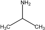 Strukturformel von Isopropylamin