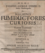 Johannes Andreas Stisser Machinis Fumiductoriis curiosis Titel.png