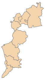 Lage des Burgenland im Bundesland Burgenland (anklickbare Karte)