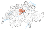 Lage des Kantons Luzern