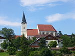 Kath. Pfarrkirche/ Wallfahrtskirche Mariae Himmelfahrt und Friedhof