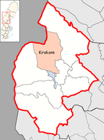 Lage der Gemeinde Krokom