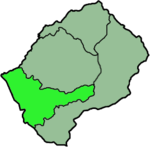Karte Bistum Mohale’s Hoek