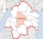 Lage der Gemeinde Linköping