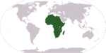 Lage von Afrika