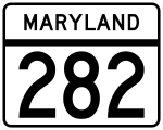 Straßenschild der Maryland State Route 282