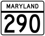 Straßenschild der Maryland State Route 290