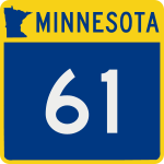 Straßenschild der Minnesota State Route 61