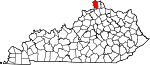 Map of Kentucky highlighting Boone County.svg