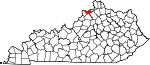 Map of Kentucky highlighting Carroll County.svg