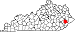 Map of Kentucky highlighting Knott County.svg