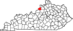 Map of Kentucky highlighting Oldham County.svg