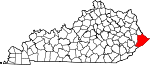 Map of Kentucky highlighting Pike County.svg