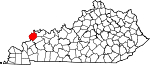Map of Kentucky highlighting Union County.svg