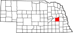 Map of Nebraska highlighting Butler County.svg