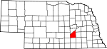 Map of Nebraska highlighting Hamilton County.svg