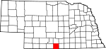 Map of Nebraska highlighting Harlan County.svg