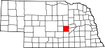 Map of Nebraska highlighting Howard County.svg