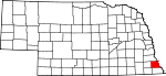 Map of Nebraska highlighting Nemaha County.svg