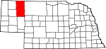 Map of Nebraska highlighting Sheridan County.svg