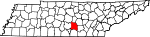 Map of Tennessee highlighting Coffee County.svg