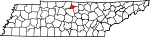 Map of Tennessee highlighting Trousdale County.svg