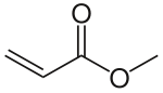 Struktur von Acrylsäuremethylester