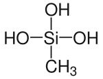 Strukturformel von Methylsilantriol