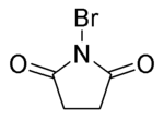 Strukturformel von N-Bromsuccinimid