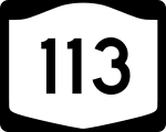 Straßenschild der New York State Route 113