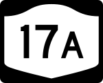 Straßenschild der New York State Route 17A
