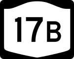 Straßenschild der New York State Route 17B