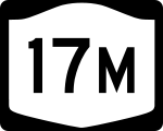 Straßenschild der New York State Route 17M