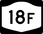 Straßenschild der New York State Route 18F