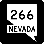 Straßenschild der Nevada State Route 266